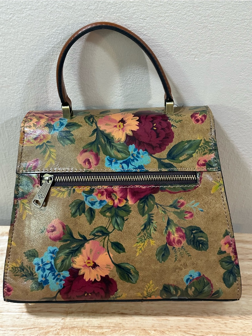 Patricia Nash Vintage Victorian Garden Collection Chauny Floral Satchel - Picture 15 of 15